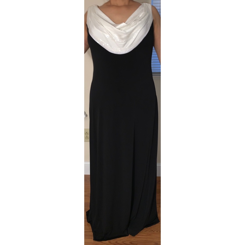 Black & White Calvin Klein gown